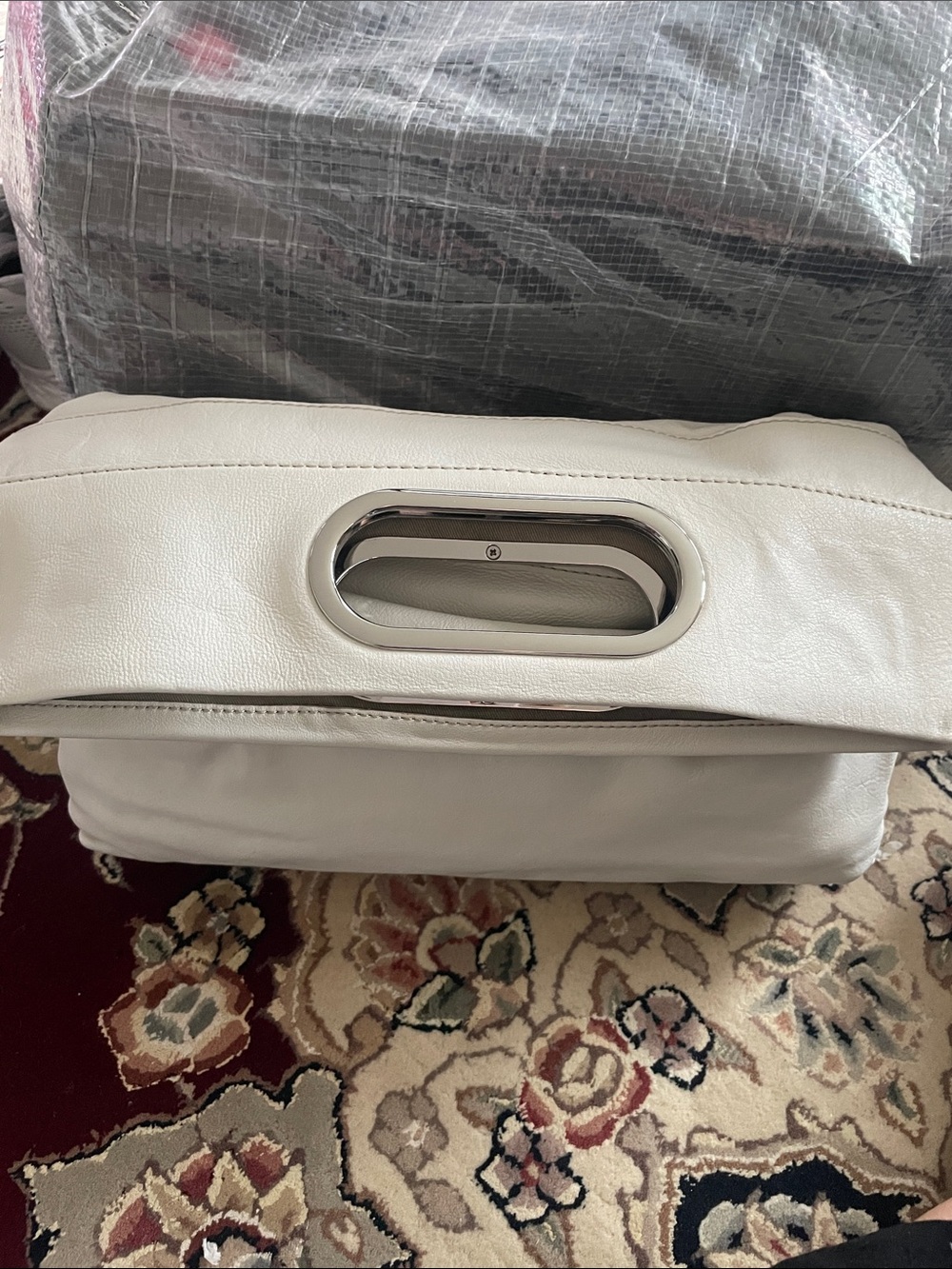 NWT Banana Republic White Clutch
